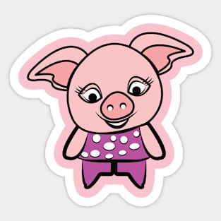 Pinky Piggy Sticker